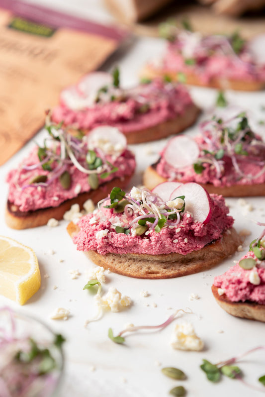 Beet & Feta Crostini