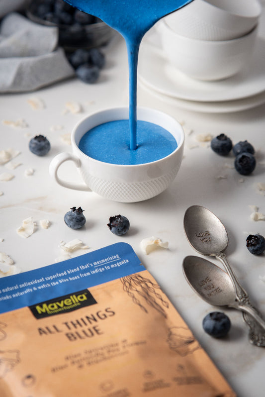 Blue Coconut Panna Cotta