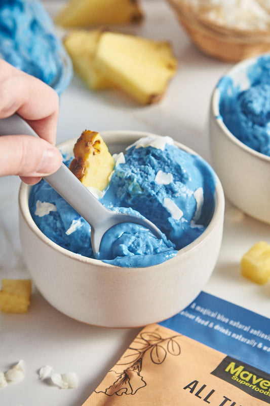 Blue Pineapple Ice Cream