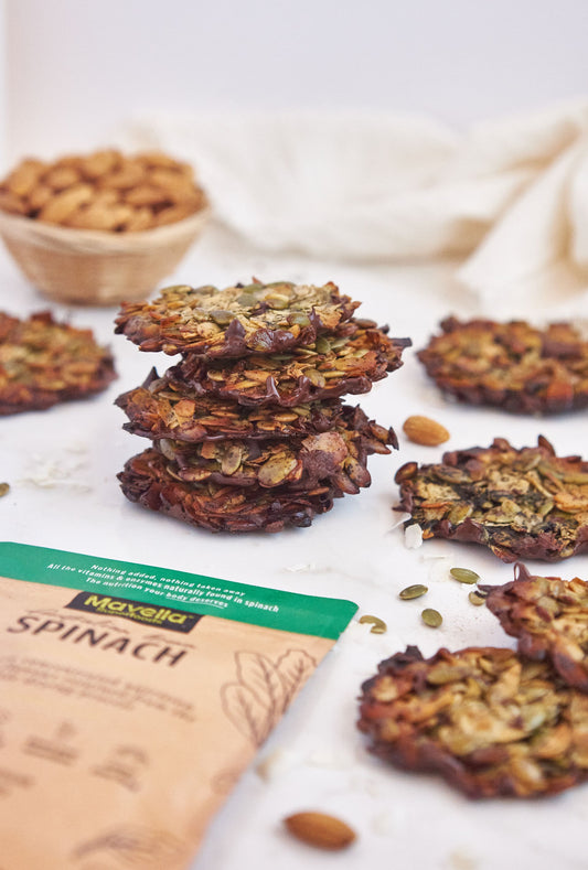 Flaked Almond & Pumpkin Seed Cookies