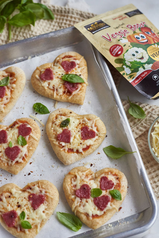 Heart Shaped Pizzas