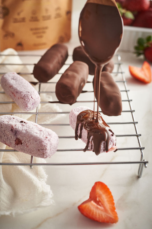 Mixed Berries Coconut Bars - Cherry Ripe Homemade