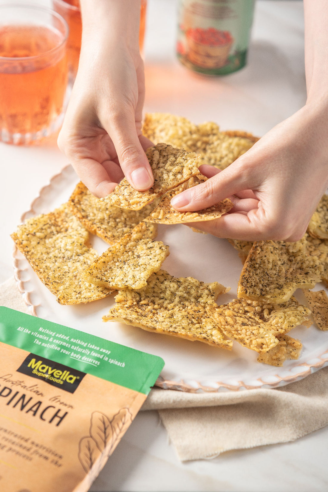 Parmesan Tapioca Crackers