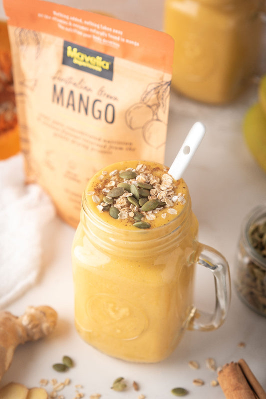 Pumpkin Spice Mango Smoothie