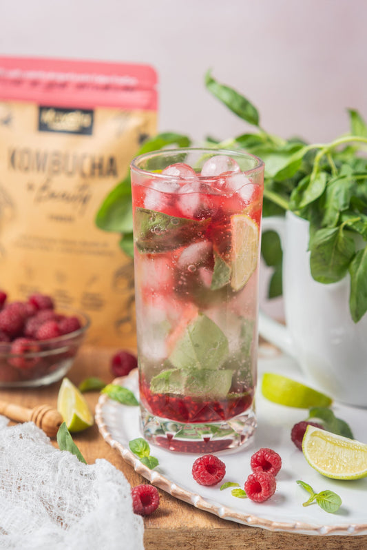 Raspberry Basil Mojito