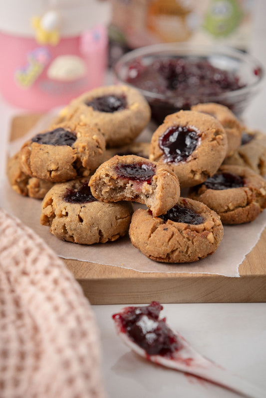 Thumbprint PB&J Cookies