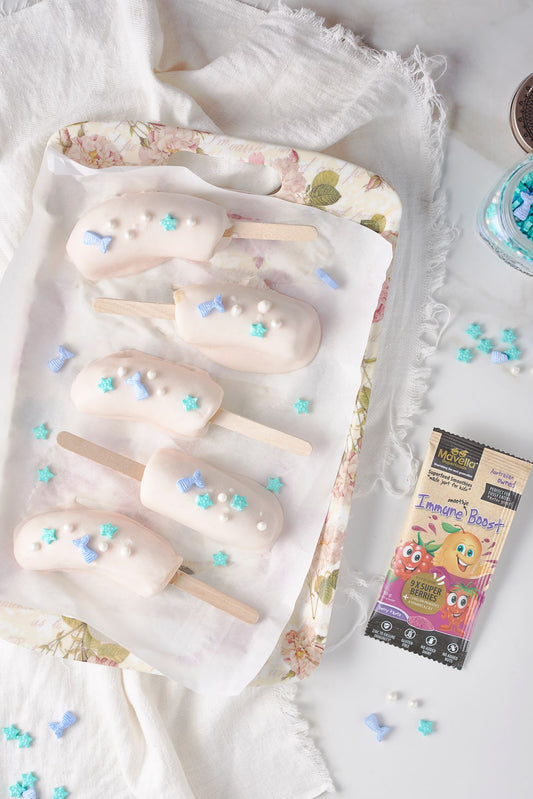 Frozen Banana Yoghurt Pops