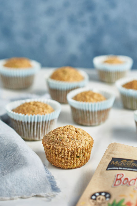 ZUCCHINI CARROT OATMEAL MUFFINS